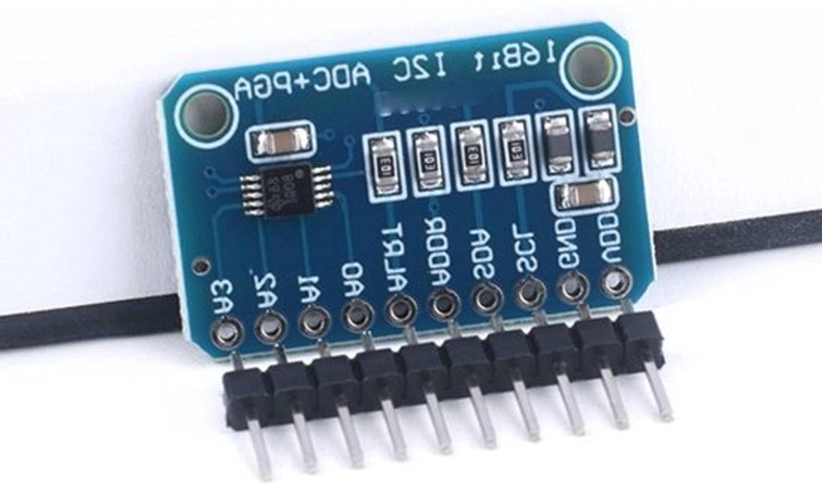 ADC Module - Converter Bord - Signaal Meten - 16-bits Precisie - 2.8 x 2.6 cm - Groen