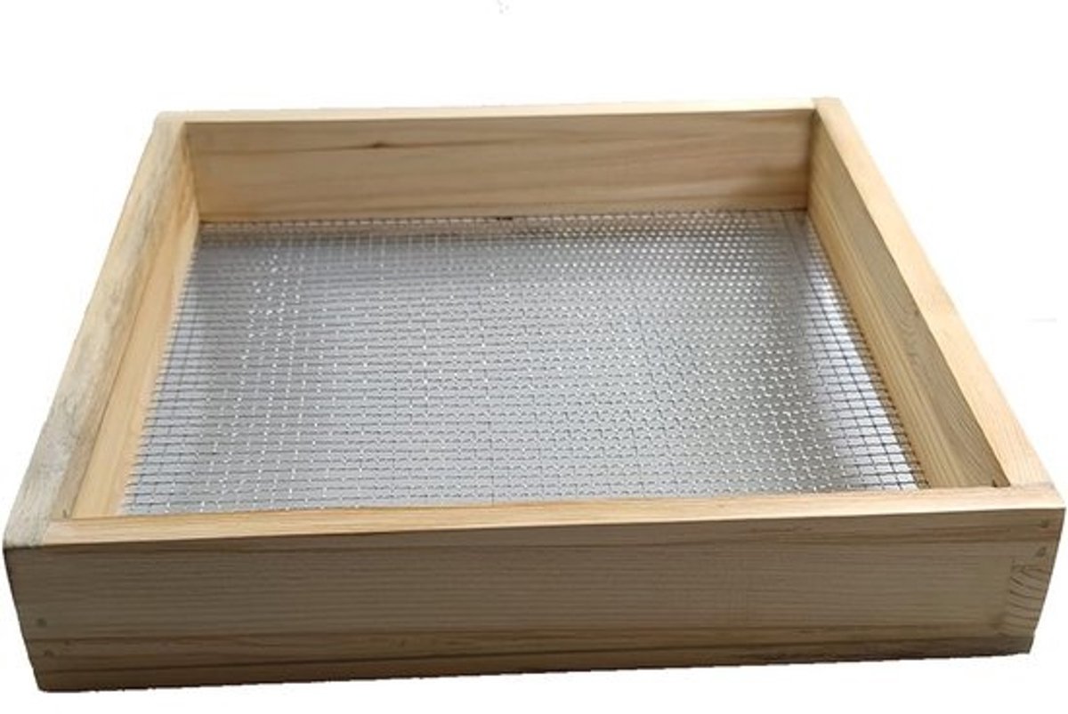 Houten Tuinzeef voor Aarde en Vuil Zeven - Robuuste Compostzeef Vierkant