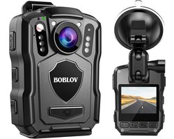 BOBLOV M5 2K Body Camera with Audio, 1440P 128GB GPS Police Body Cam for Law Enforcement, 4200mAh Battery, IP67 - ShopVlot