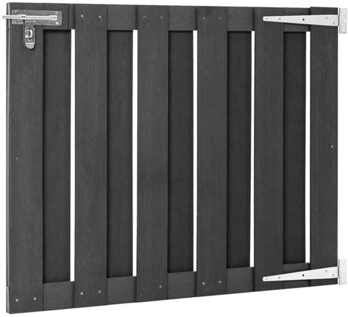 Tuinpoort WPC Grijs Schuifhek 100x120cm of 100x80cm Robuust en Duurzaam