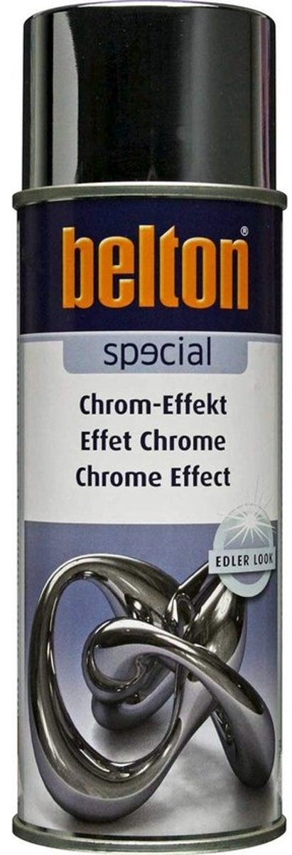 Chroom Effect Lak Spuitbus 400 ml voor Metaal Hout Glas en Meer