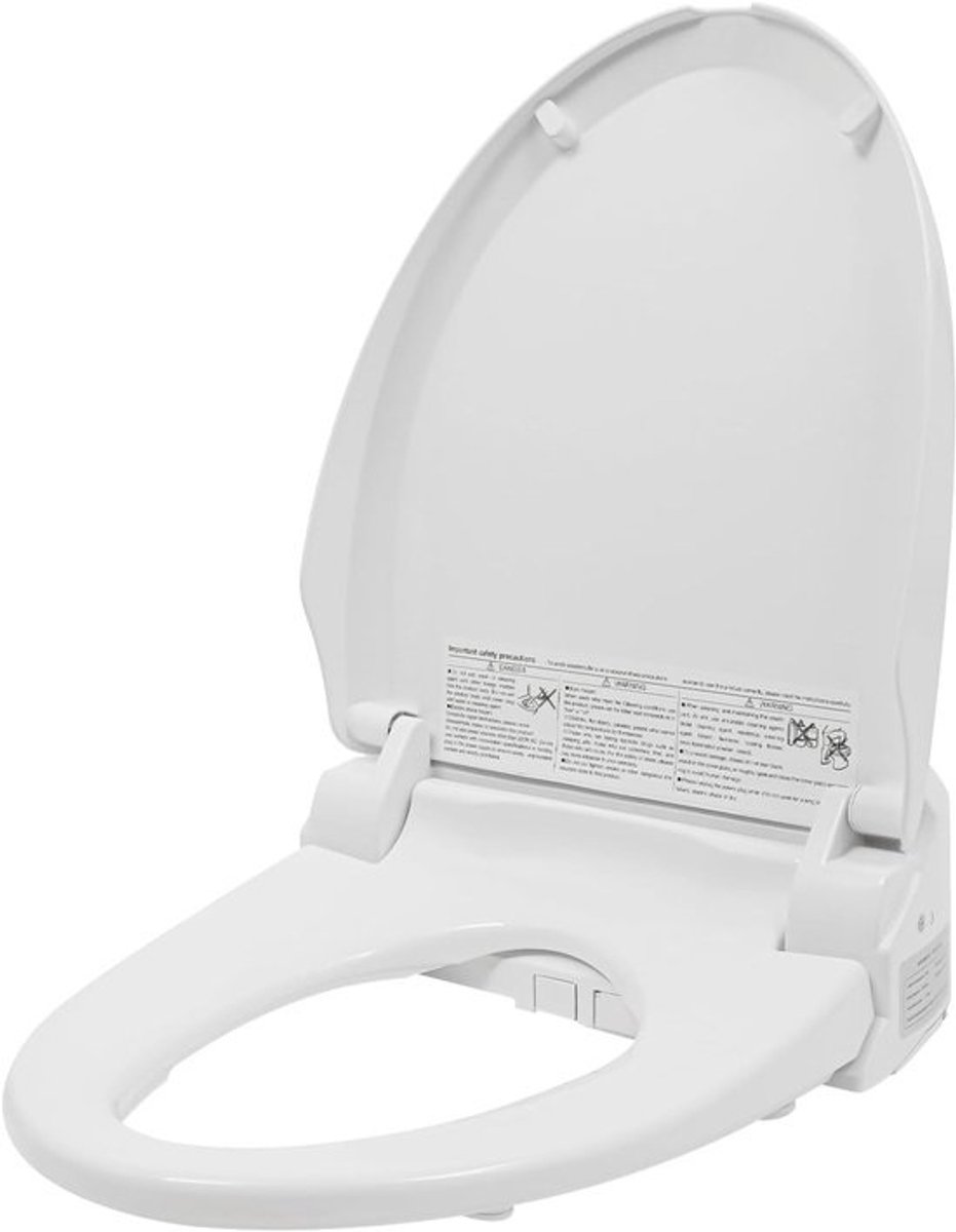 Bidet Toiletbril - Douche WC Opzetstuk - Persoonlijke Hygiëne - Met Afstandsbediening - 51x39 cm - Wit