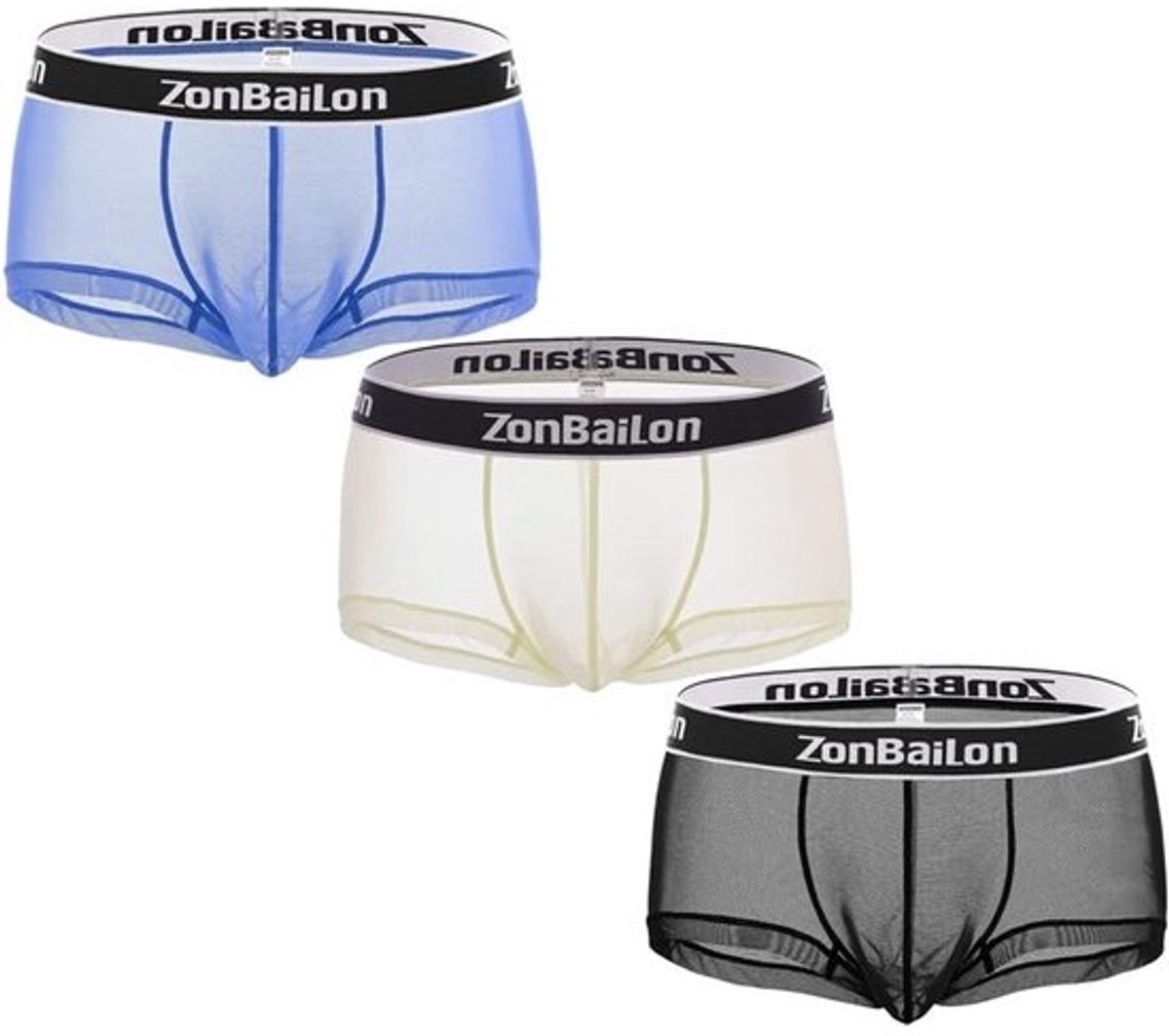 Heren Boxershorts Korte Pijpen IJs Zijde Ondergoed Ademend