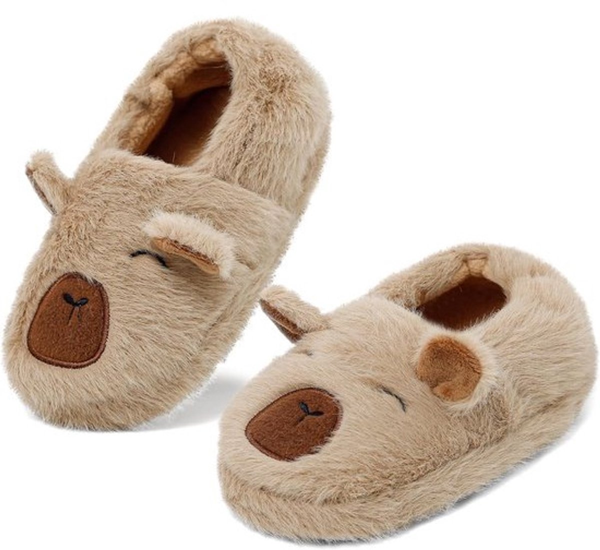 Warme Pluche Pantoffels met Antislipzool voor Peuters en Kinderen