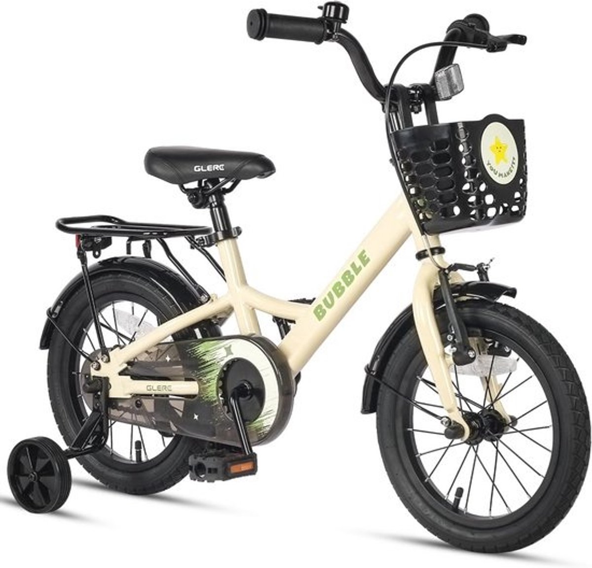 Boys Girls Bicycle 12 14 16 Inch with Basket and Stabilisers - Ages 3 to 8