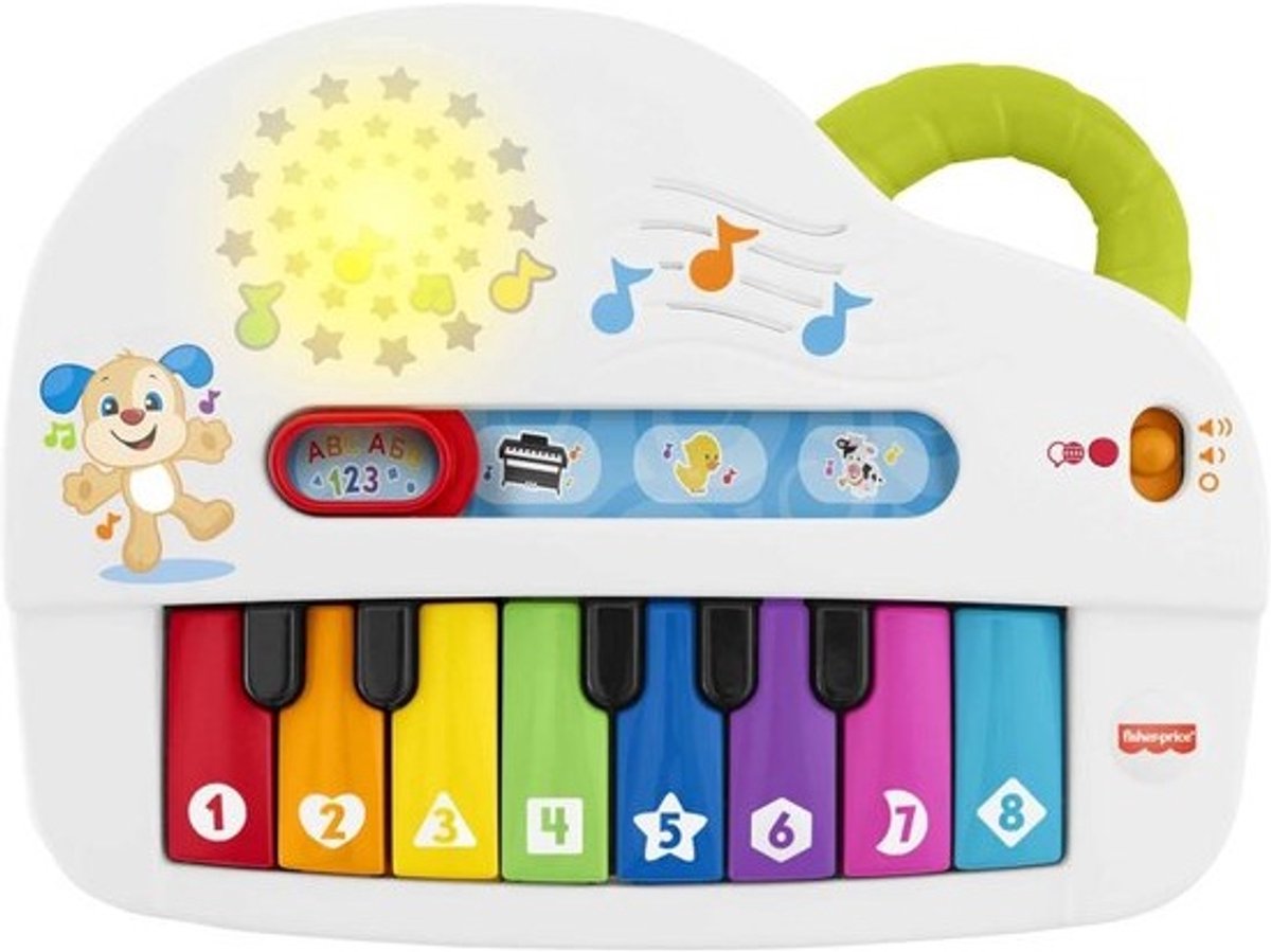 Speelgoed Piano - Muziek Speeltje - Kinderen Leren Muziek - Vier Speelmodi - 8 Toetsen - Multicolor