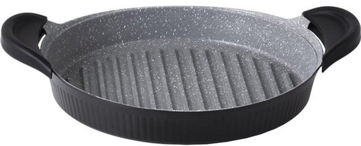 Ronde Grillpan met Petravera Coating voor Inductie - 28 cm