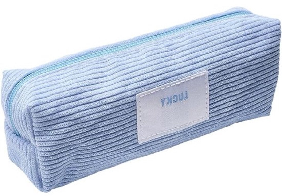 Corduroy etui - Make-up tasje - Opbergen van spullen - Zachte corduroy stof - 20 x 9 x 6 cm