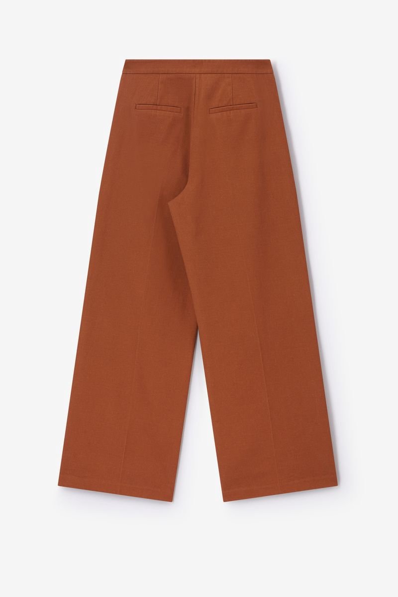 Sissy-Boy - Bruine high waist wide leg broek