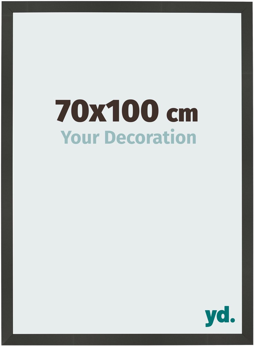 Your Decoration - Fotolijst 70x100 cm - MDF - Antraciet - Bologna