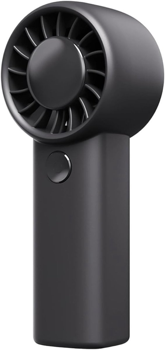 Mini Handventilator - Kleine Ventilator Oplaadbaar - Voor Thuis, Kantoor & Onderweg - Mini fan Gezichtsventilator - Draagbare ventilator bureau - Compact & Lichtgewicht - Mini Hand Fan - Kleine USB-ventilator - Draagbare Mini Ventilator - Zwart