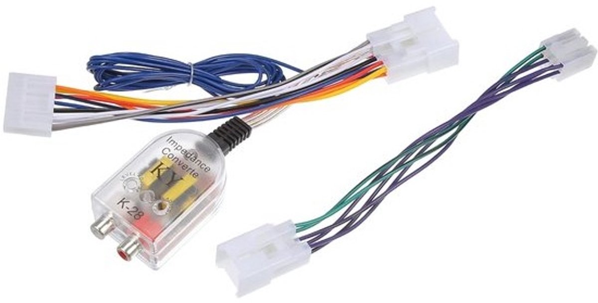 RCA Audio Converter Kabelset voor Radio naar Subwoofer Versterker - Plug & Play Auto Audio Adapter voor Toyota en meer