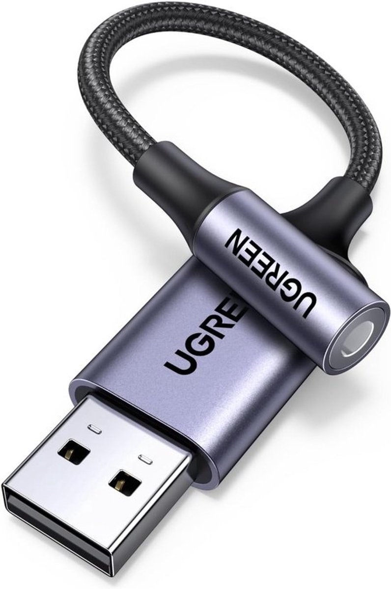 Externe USB Geluidskaart Adapter voor Headset PS5 PS4 Switch PC - 3.5mm Jack Microfoon & Audio