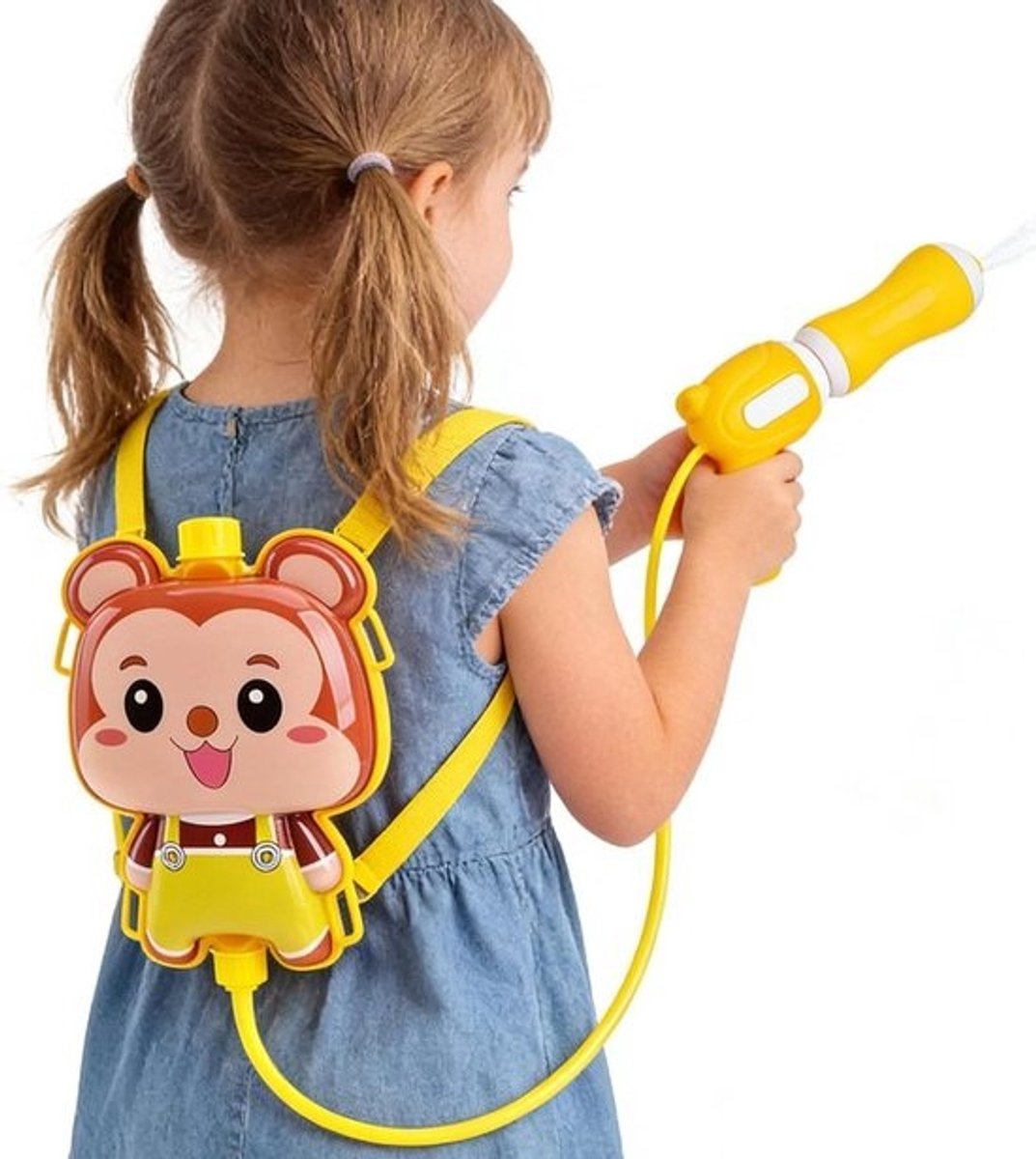 Water Soaker Rugzak - Waterspuit Dier - Buiten Spelen - Uittrekbaar Spuitstuk - 30 x 28 x 6 cm - Aap