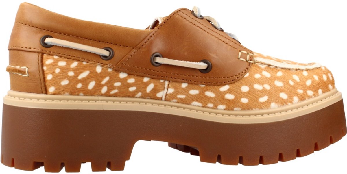 TIMBERLAND STST BOAT SHOE MDBRN Dierlijke Druk 38 EU