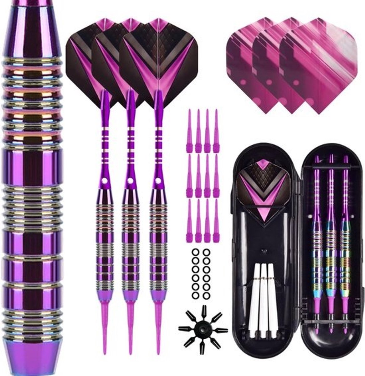Dartpijlen Softdarts met Kunststof Punt voor Elektronisch Dartbord (Professioneel)