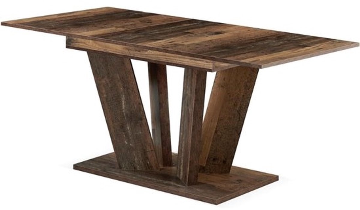 Eettafel Willem - Houten tafel - Gezellig dineren - Uitschuifbaar ontwerp - 120-160 cm - Texaseik look
