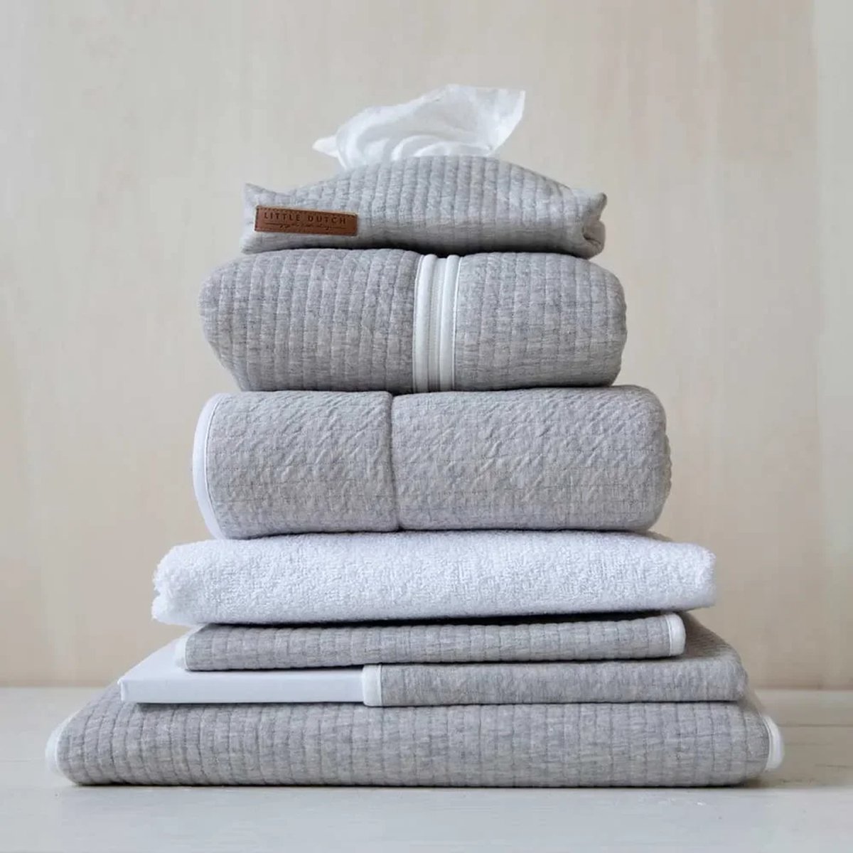 Little Dutch Hoeslaken 70x140/150 Pure Grey