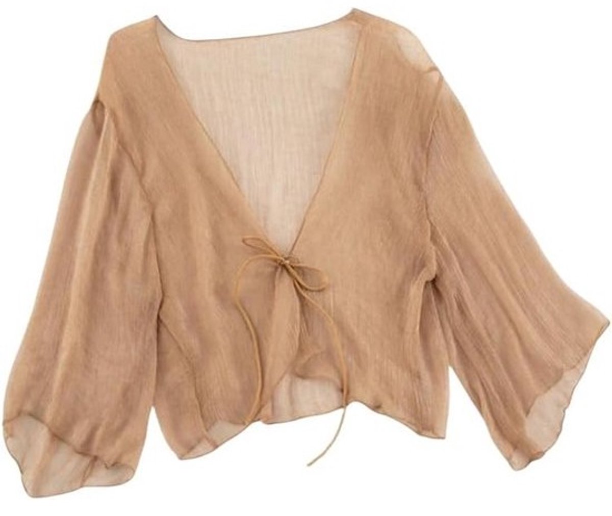 Elegante Chiffon Bolero Vest Dames Lichtgewicht Kant-up Zomerjasje voor Jurken