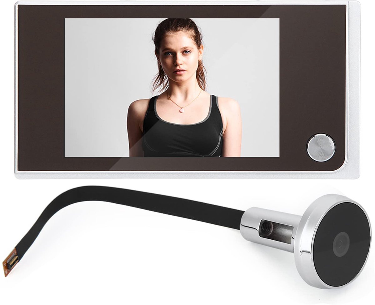 Dailygoods- Deurkijker Digitale Deurspion met Camera - 3,5-inch LCD-scherm - 120 Graden Kijkhoek - Zinklegering Beugel - Energiebesparing - Laag Stroomverbruik Waarschuwing
