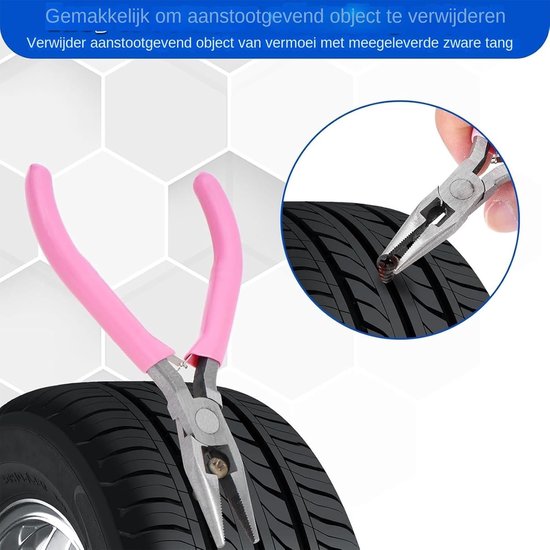Rubberen Schroeven - Bandreparatie Kit - Voertuig Onderhoud - Snelle Risicovermindering - 15 x 12 x 9 cm - Zwart van Merkloos — afbeelding 4