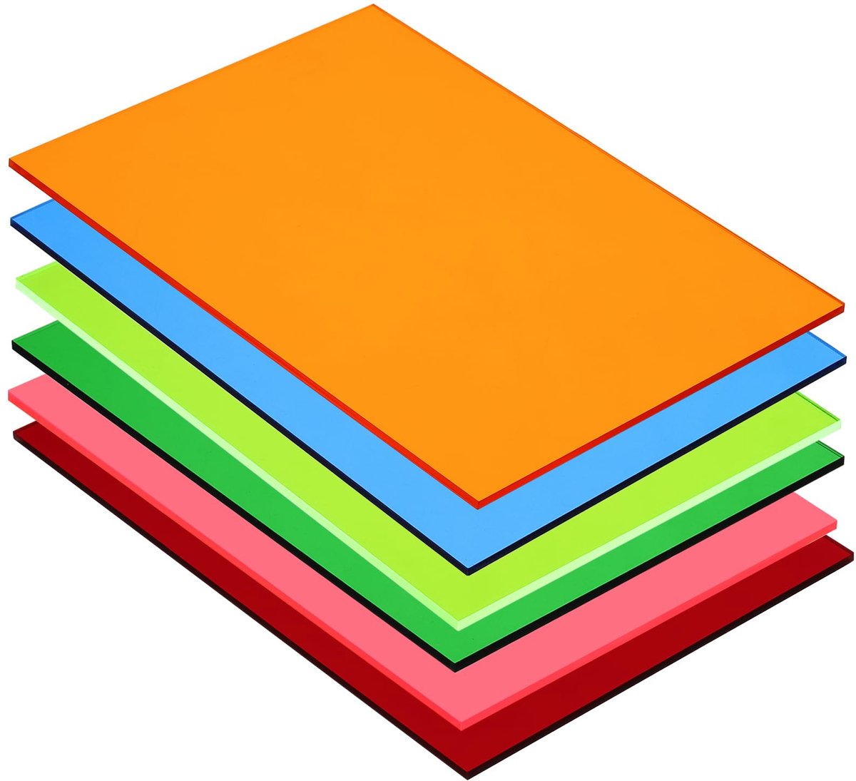 Dailygoods - 6 Stuks Heldere Acrylplaten - 17.8 x 12.7 cm voor DIY Projecten en Kunst