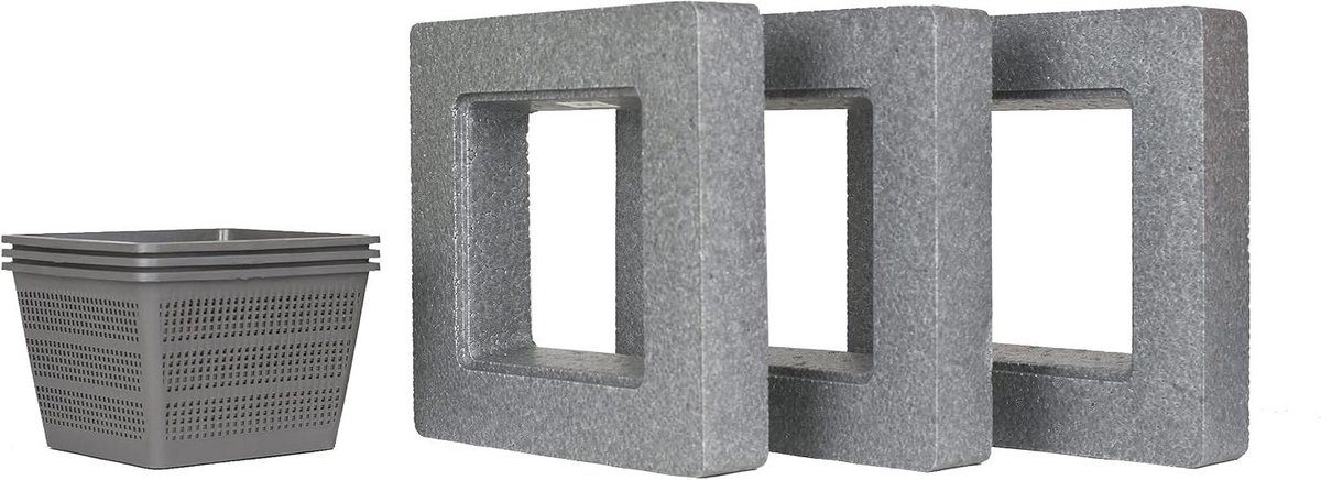 Plantenmand Set - Plantenhulp Pondmand - Planten Ordenen - Voorkomt Ongewenste Groei - 3 stuks - Niet gespecificeerd