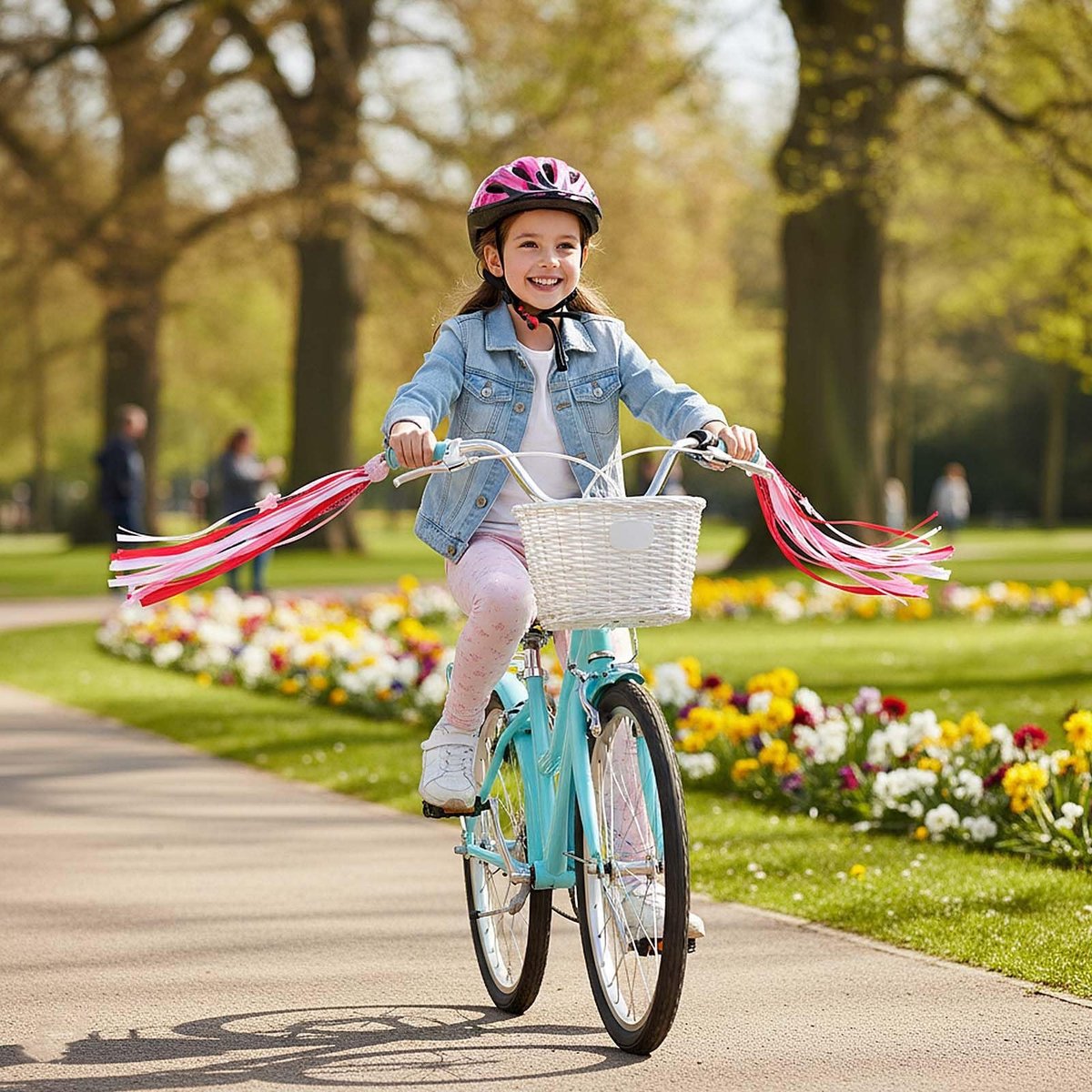 Dailygoods- Fietsstreamers 25 cm - 2 Stuks - Fietsaccessoires - Kinderfiets - Scooter - Driewieler - Kunststof