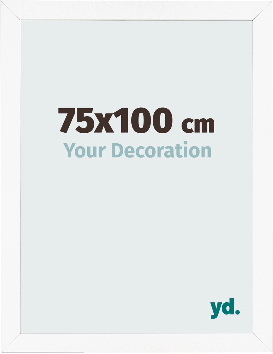 Your Decoration - Fotolijst 75x100 cm - MDF - Wit Mat - Bologna