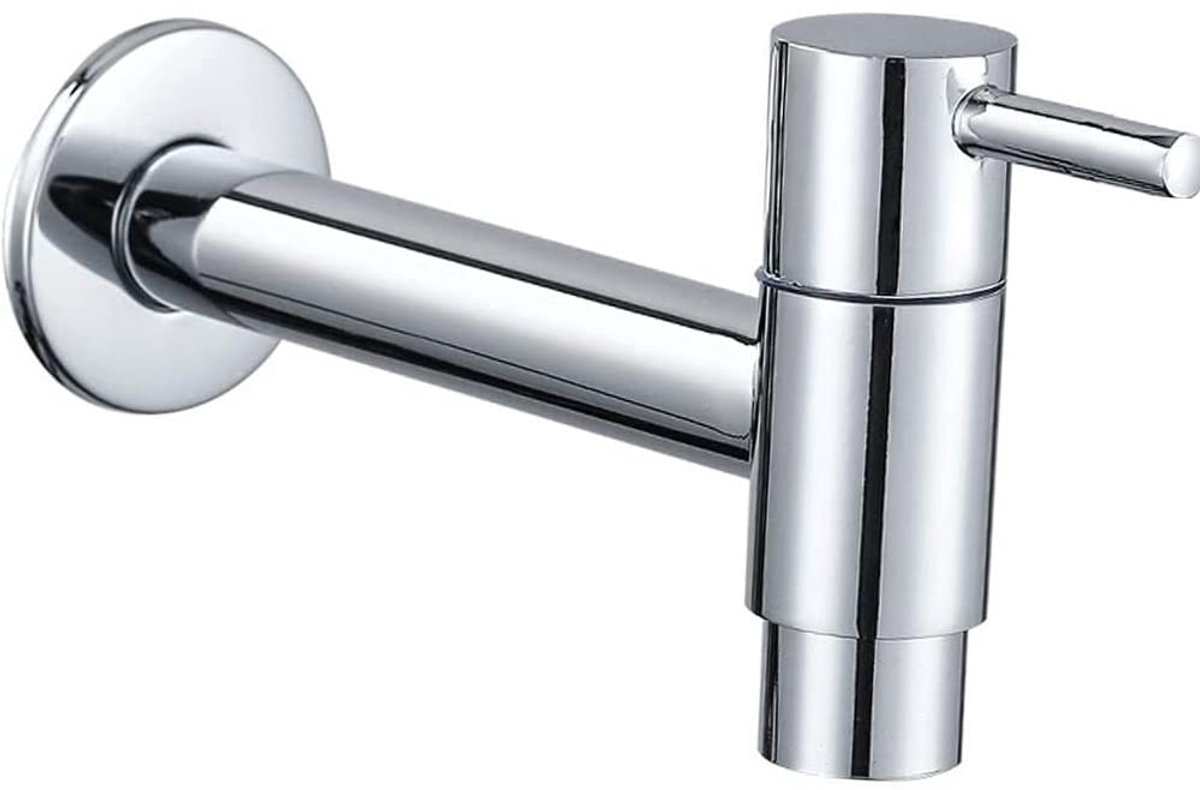 Dailygoods - Roestvrijstalen Wandkraan met Vorstbescherming - Ideaal voor Badkamer en Keuken