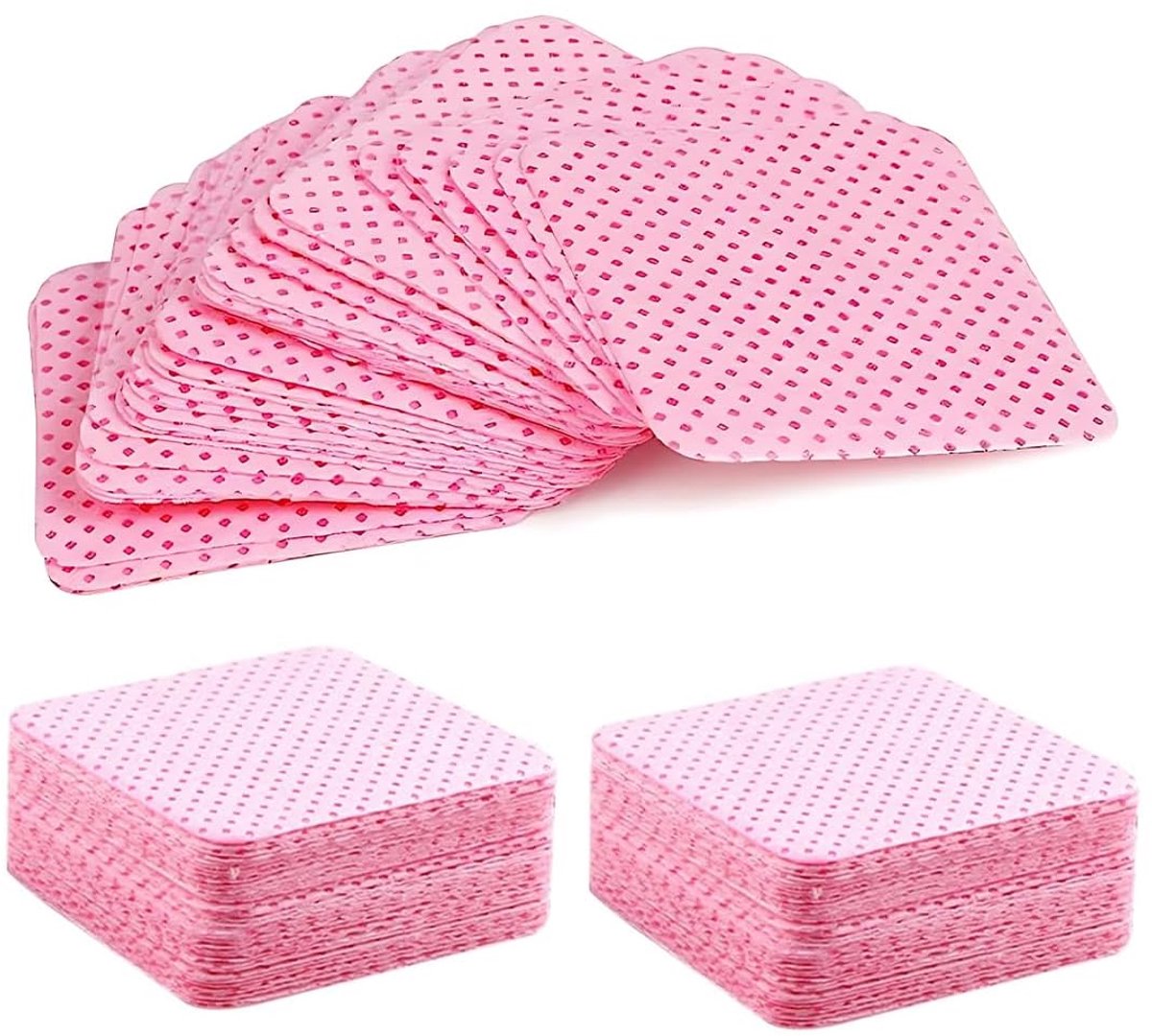 Dailygoods - Pluisvrije Deppers Roze - 100 Stuks voor Professionele Manicure