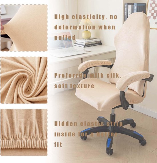 Dailygoods - Gaming Stoel Bekleding Set van 4 Stuks met Armleuningen en Rugleuning van Dailygoods — afbeelding 4