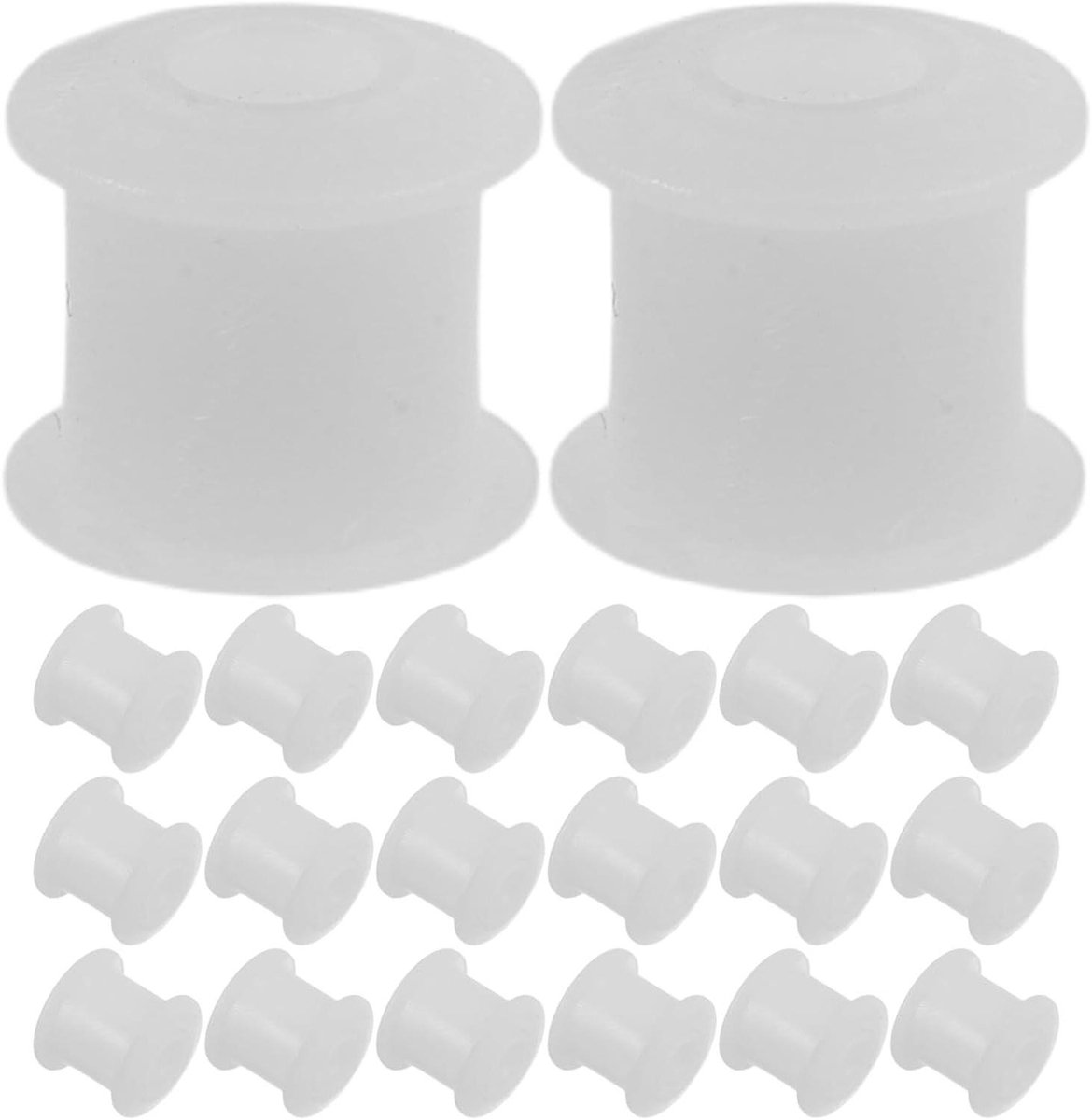 Aandrukrol Cassettedeck - Tape Roller Hub - Reparatie Audiorecorder - Precisie Bewerkte Bus - 0.2 cm Binnendiameter - Wit