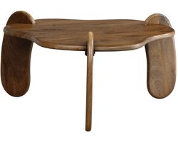 Salontafel walnoot massief hout 78 cm - WL7.158