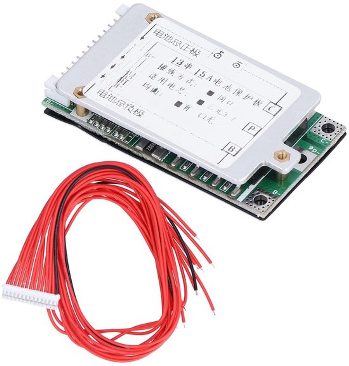 - 48v Batterijbeheersysteem - Voor Lithium-ionbatterijmodule - 13s configuratie - Geschikt voor Elektrische Voertuigen - 13-cel - Met...