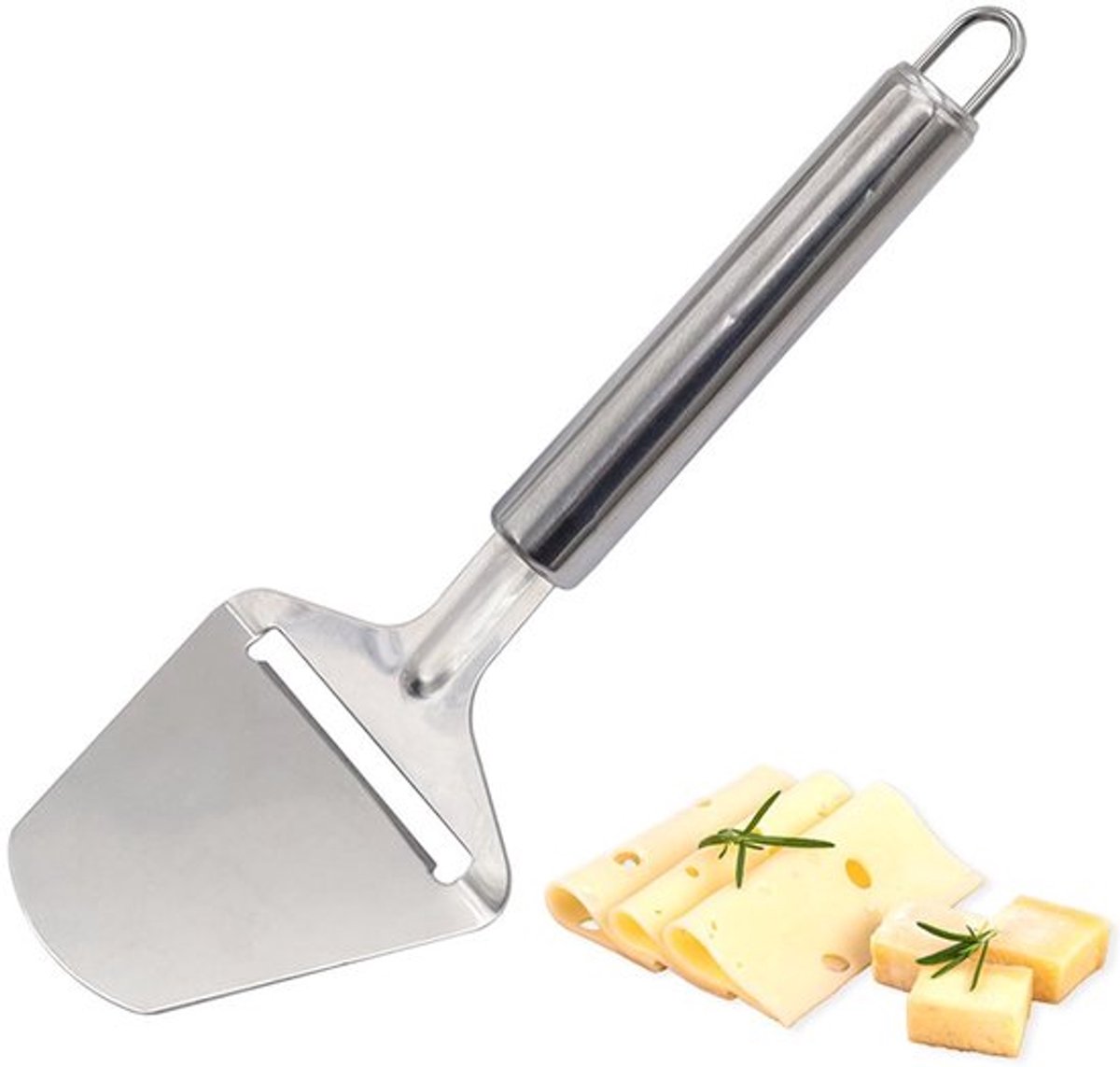 Kaasnijder - Kaassnijder - Ergonomisch Handvat - Zilver - Snijden van kaas - Perfect voor Hard en Zacht - Ideaal voor kaasliefhebbers
