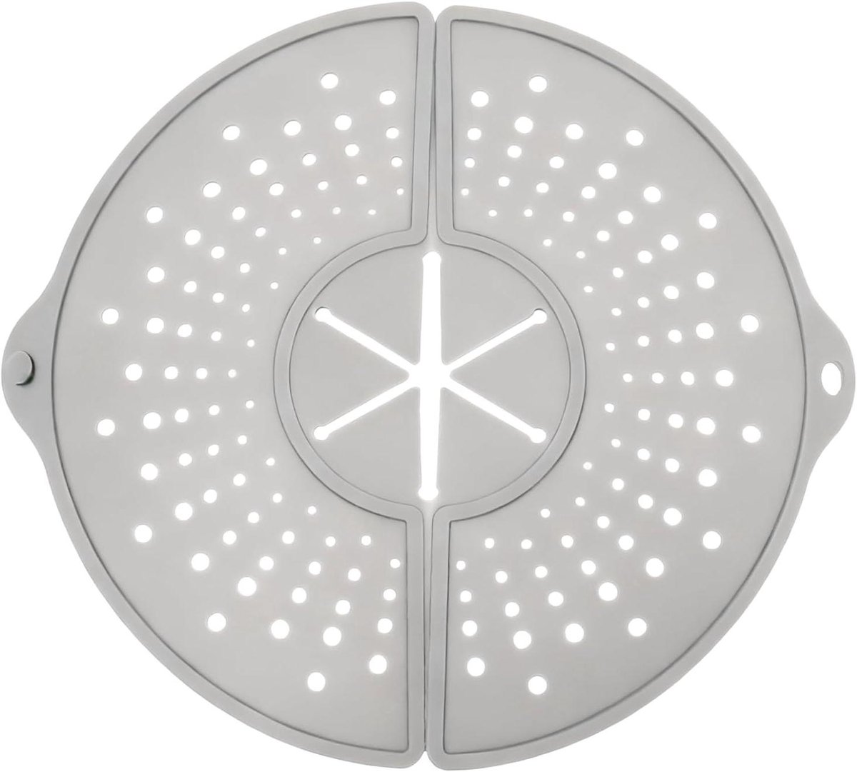 Spatdeksel - Zeef Spatbestendig - Keuken Schoonhouden - Opvouwbaar - 35.5 cm - Grijs