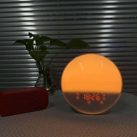 Wake Up Light Alarm Clock - Natuurlijke Alarmklok Zonsopgang Lamp - Rustig Ontwaken - Simuleert Zonsopgang en Zonsondergang van Wake-up Light — afbeelding 3