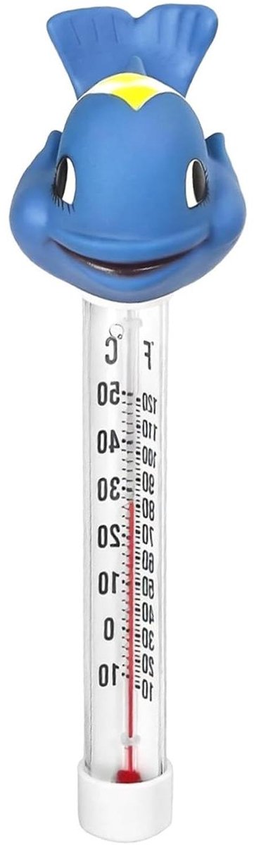 Zwembad Thermometer - Drijvende Meter - Water Temperatuur Meten - Leuke Visvorm - 12 cm - Multicolor