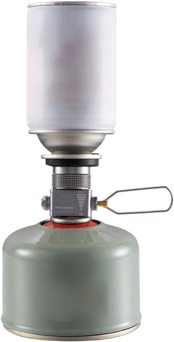 Gas Canister Vent Valve - Gas Adapter Navuladapter - Kamperen Buitenactiviteiten - Lichtgewicht Duurzaam - 46g - Aluminiumkleur — afbeelding 4