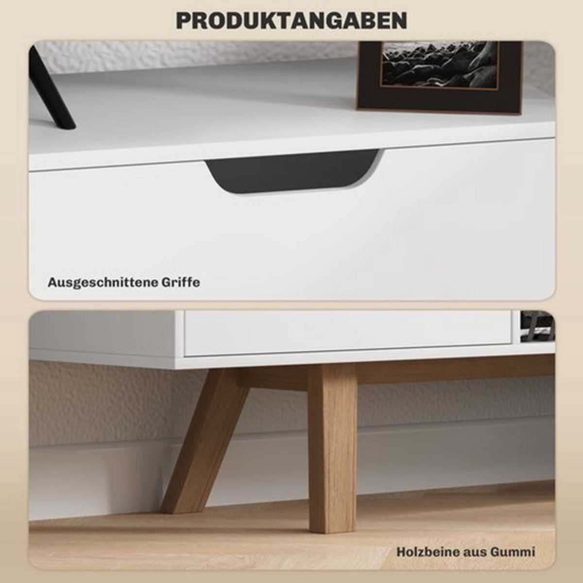 tv meubel – tv kast – tv dressoir – lowboard – mediameubel – wit – 150x39x50 cm – spaanpla