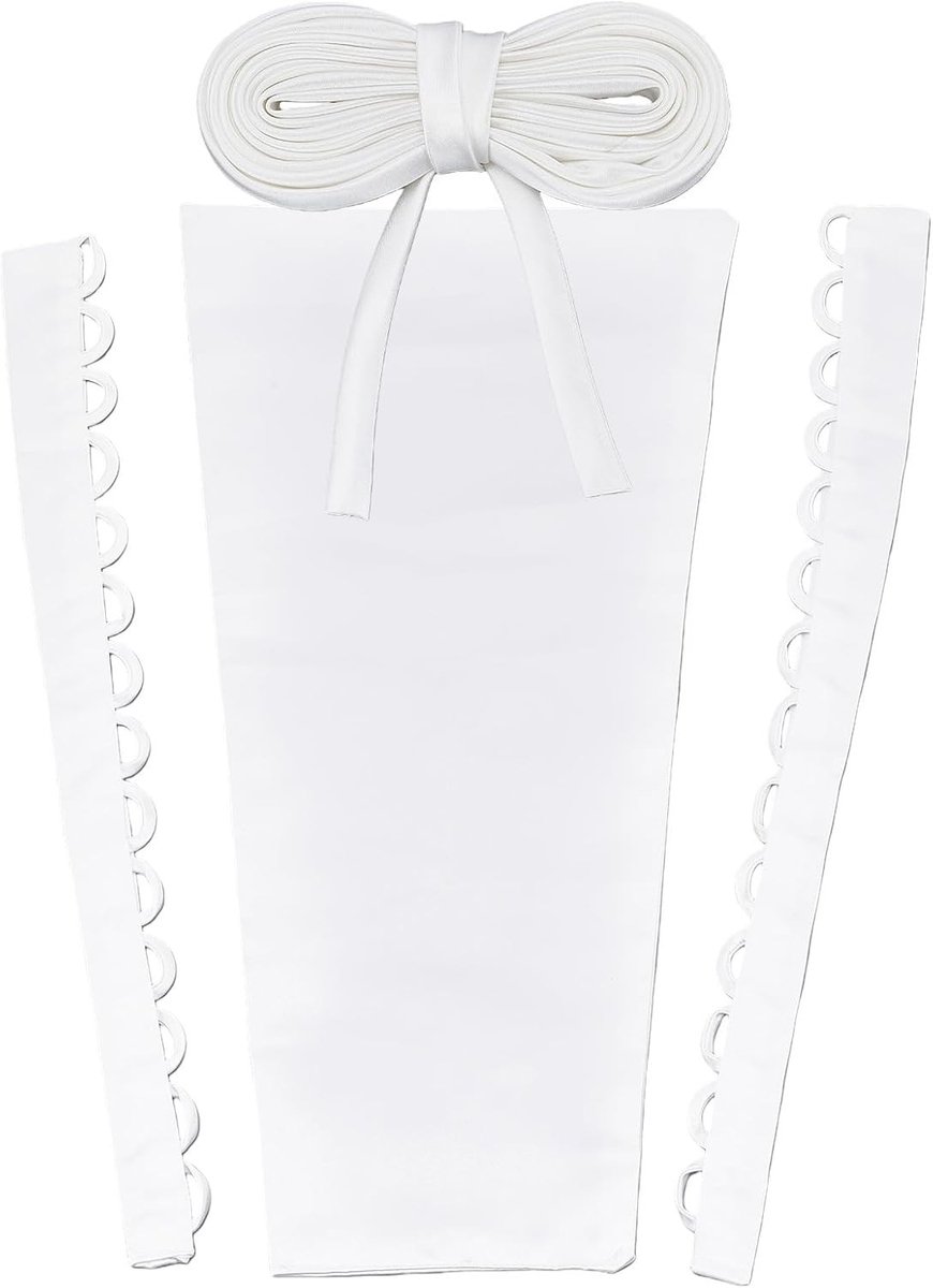 Dailygoods - Satijnen Dames Korset met Veters en Ritssluiting voor Bruiloft en Avondjurken - Wit
