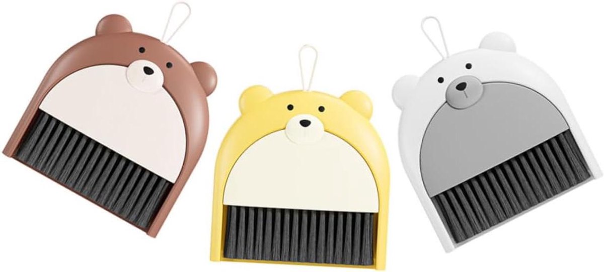 Mini Bezem Stoffer Set - Kleine Schoonmaakset - Bureau Reinigen - Bereikt Kleine Hoeken
