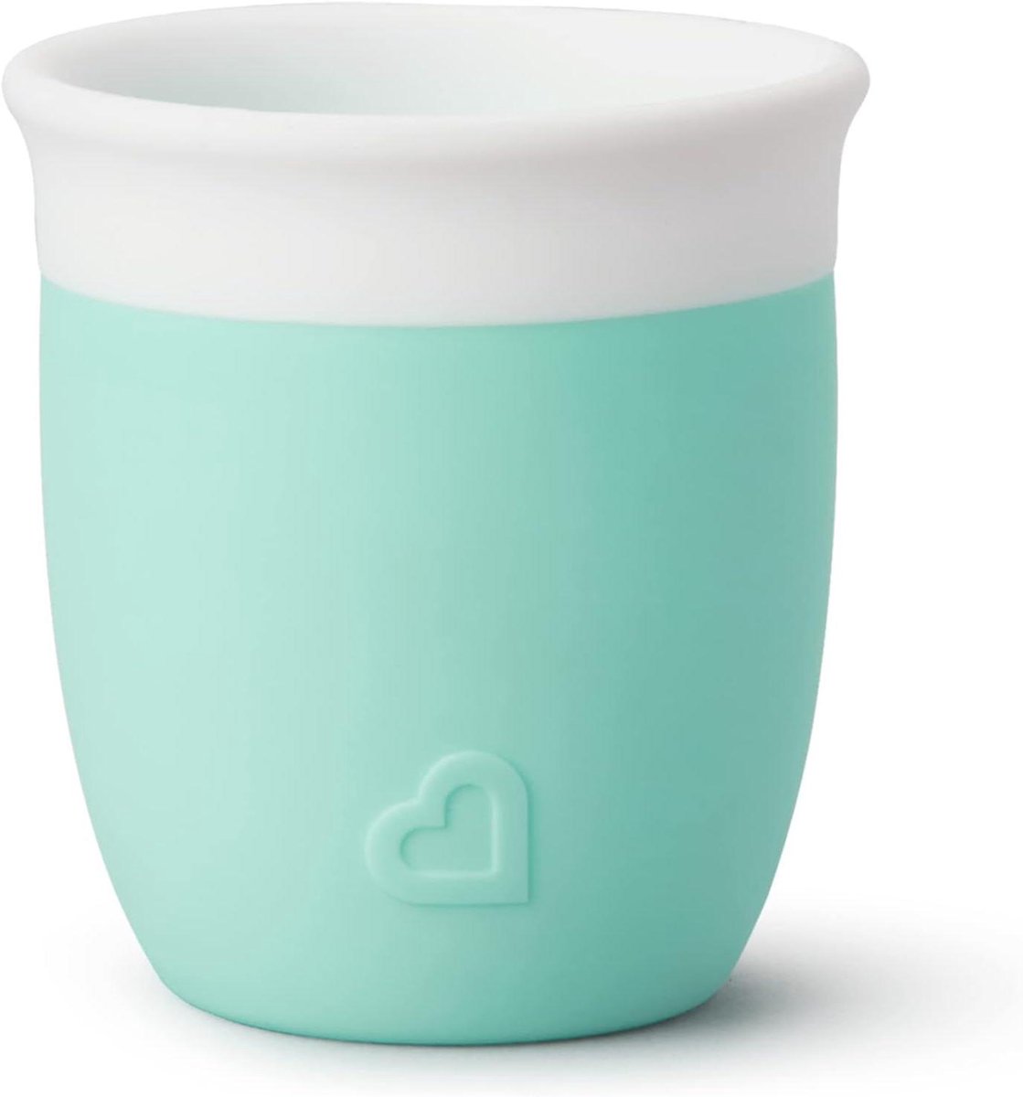 Siliconen Beker - Peuterbeker Babybeker - Zelfstandig Leren Drinken - Zachte Siliconen Rand - 60 ml - Mint