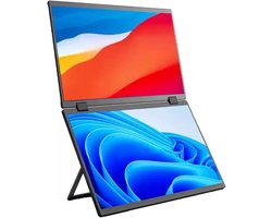 Laptop Screen Extender - Dubbel Scherm - Multitasken op Reis - Plug and Play - 15.6 Inch - Zwart