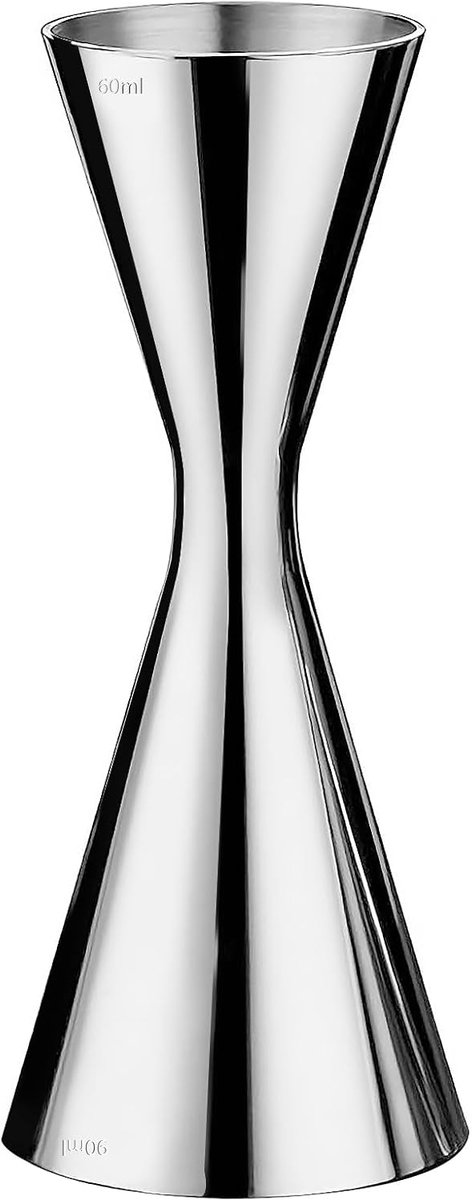 SnelShoppen - Cocktailmaatbeker, Dubbele Jigger, Cocktaildoseerder van Roestvrij Staal met Geïntegreerde Weegschaal, Professionele Barista Accessoire