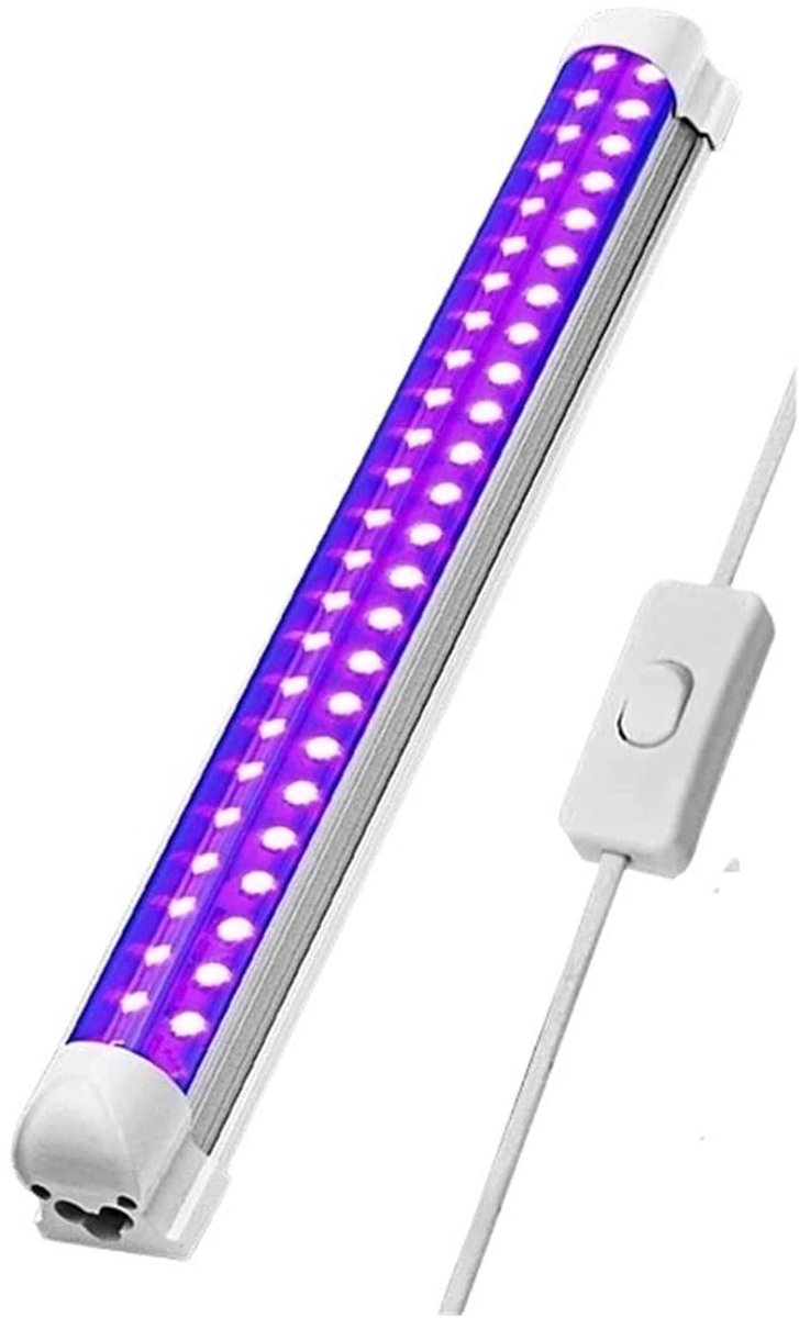 UV Zwartlicht Strip - Ultraviolette Lamp - Feestverlichting - 48 LED's - 32 cm - UV 365nm