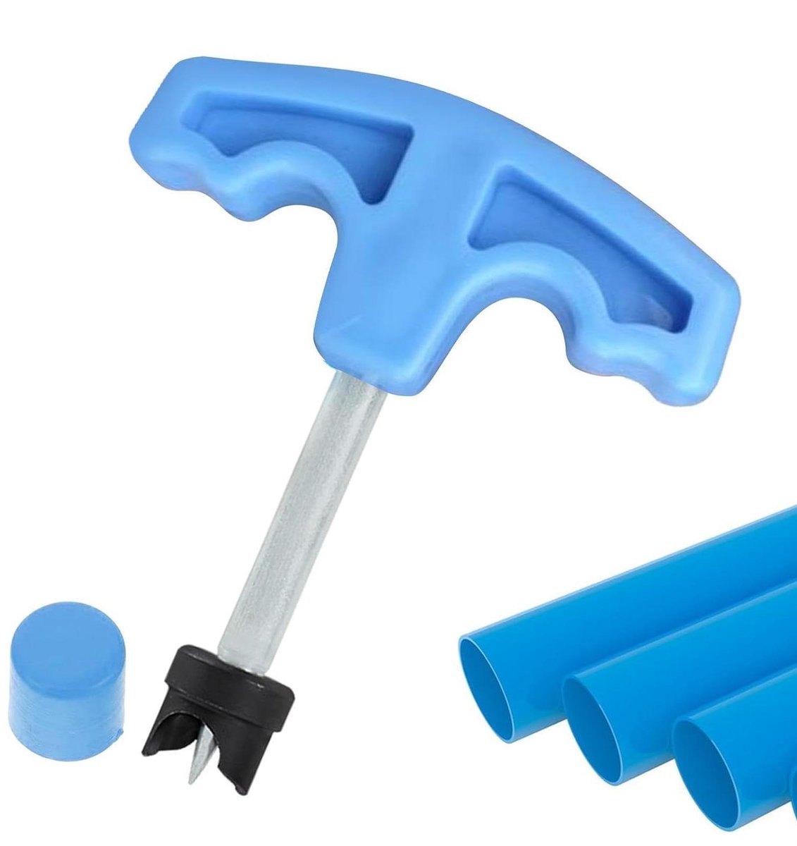 Druppelslang Perforator - Irrigatiepons Gaatjesmaker - Tuin Bewateren - Comfortabele Grip - 10x8.6 cm - Grijs