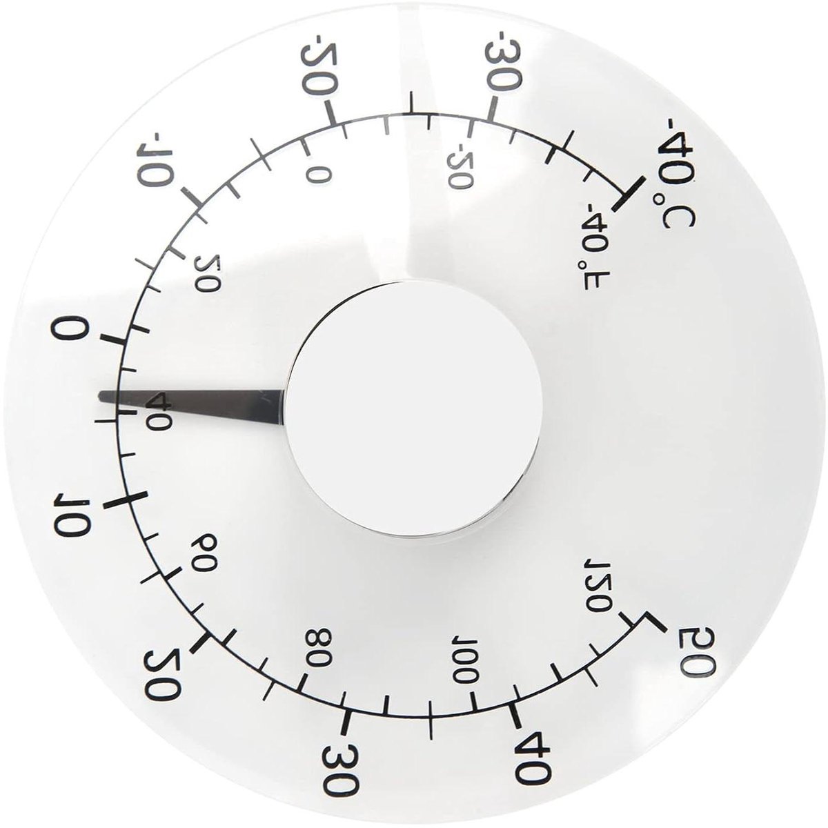 Buitenthermometer - Raamthermometer Temperatuurmeter - Temperatuur Bewaken - Zelfklevend Transparant - 10.7 x 2.4 cm - Transparant
