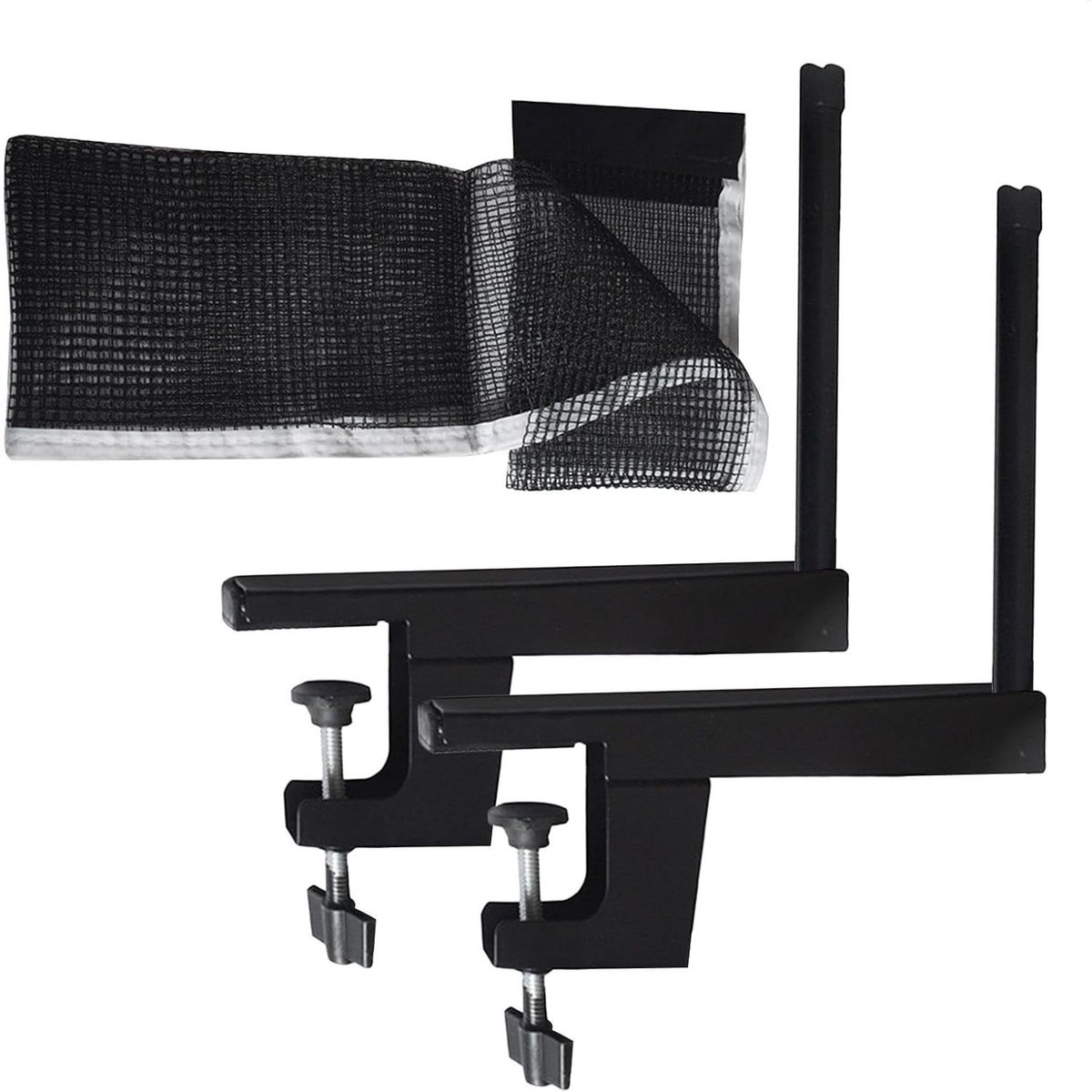 Tafeltennis Net - Pong Set - Spel Verbeteren - Stabiele Klemtechnologie - 152 cm - Zwart